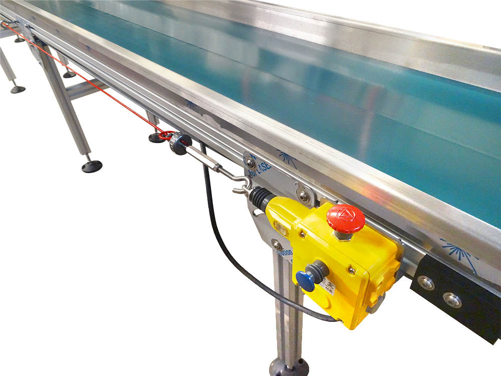 Low Profile Belt Conveyor - Automated E-Stop